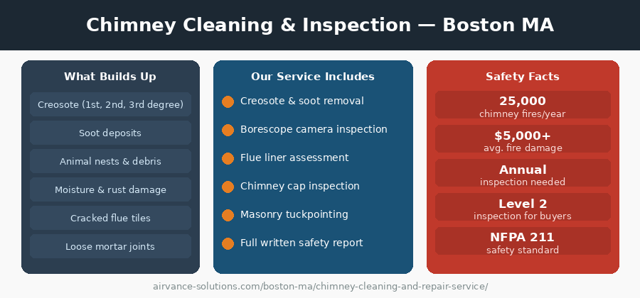 Chimney Cleaning and Inspection in Boston, MA